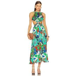 Cult Gaia Theia Dress Botanic Aqua Size Medium